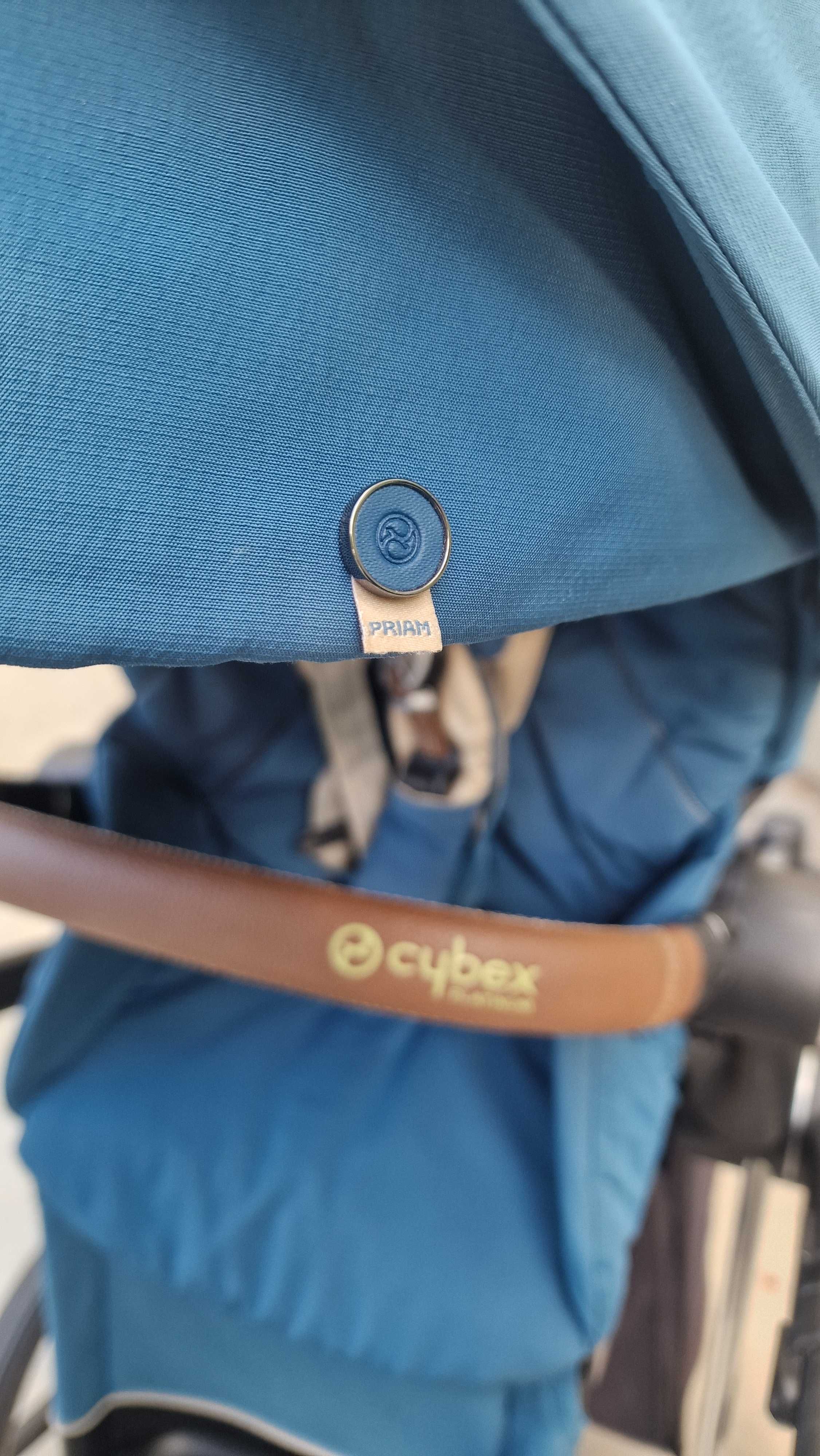 Cybex Priam Platinum Blue + аксесоари