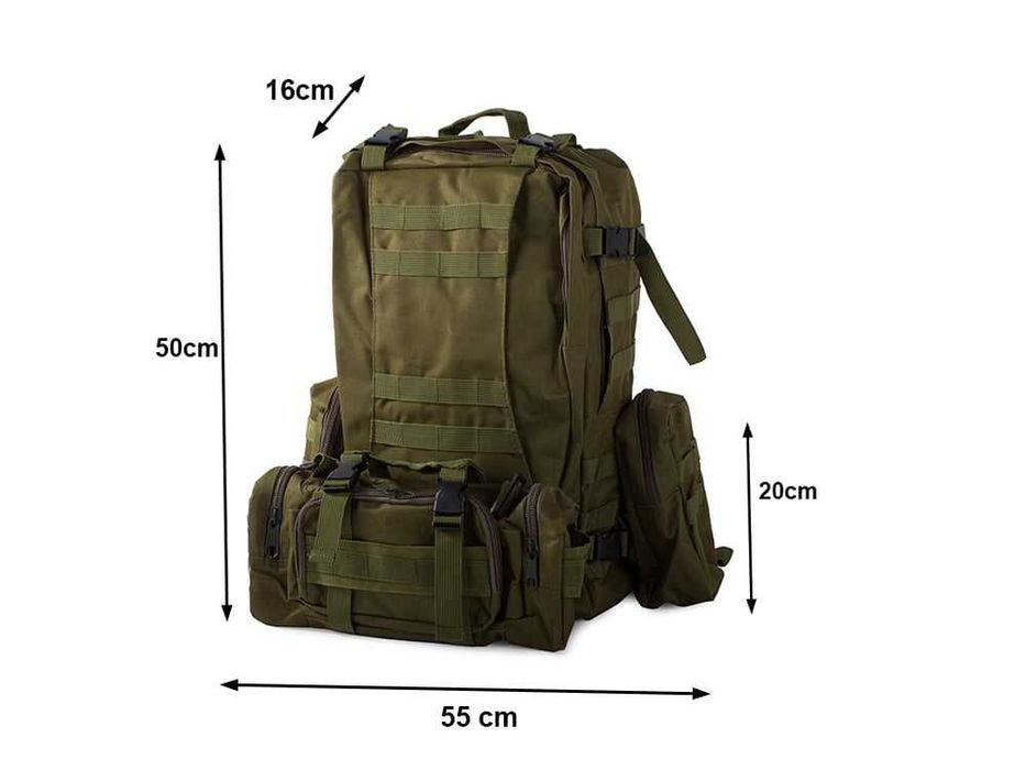 Rucsac tactic militar Cracos®verde - airsoft si activitati outdoor