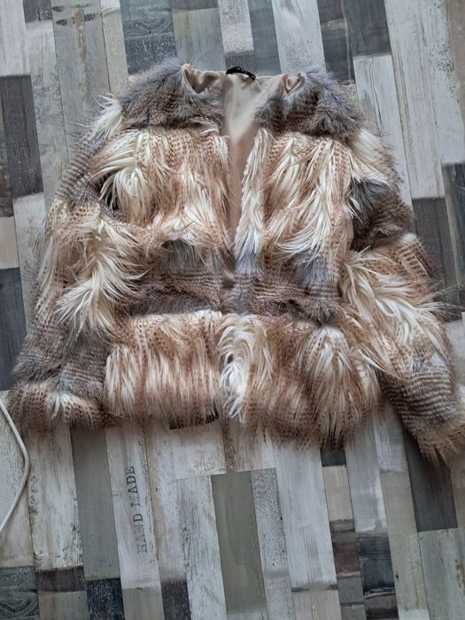 Палто външен изкуствен косъм, ново