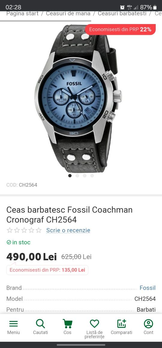 Ceas Fossil Coachman