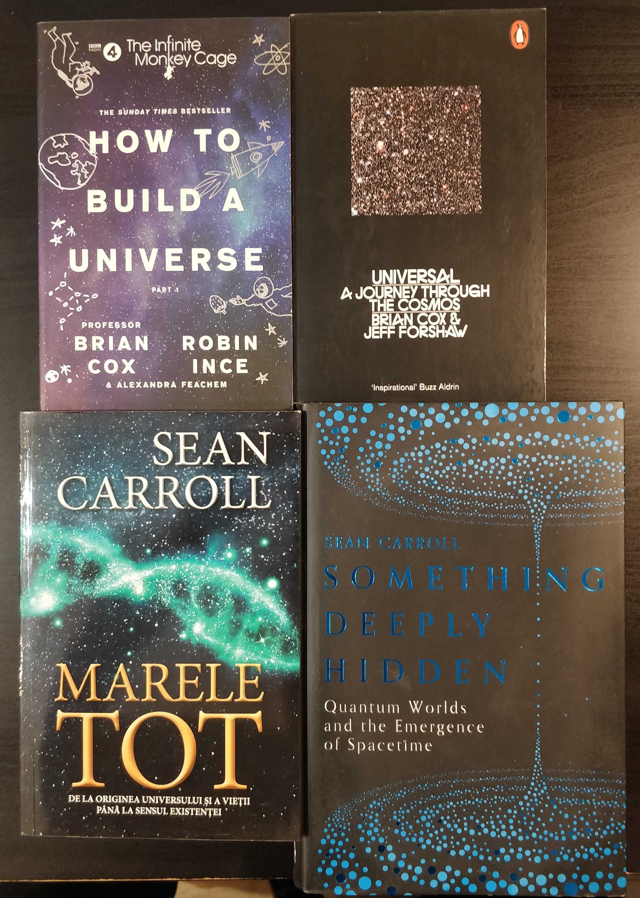 Cărți fizică știință (Carlo Rovelli, S.Hawking,Sean Carrol,Brian Cox)