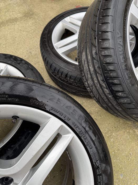 set jante + cauciucuri vara seat original ( seat , audi , vw )