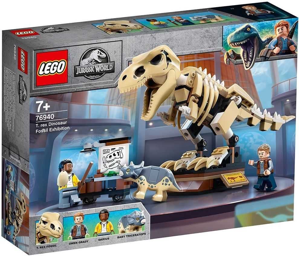 НОВО LEGO Jurassic World - Изложба на вкаменен Трекс (76940)