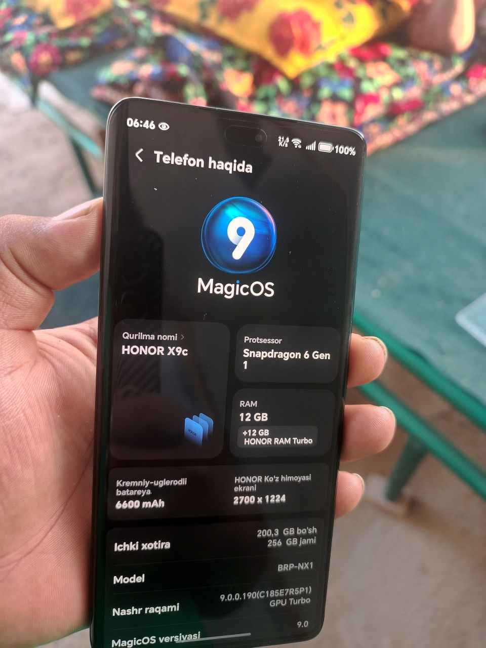 Honor X9c Holati Juda ideal