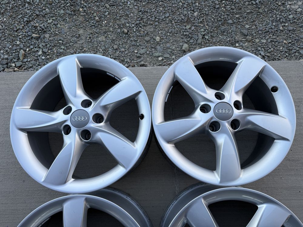4бр. КАТО НОВИ 17” ОРИГИНАЛНИ Джанти 5х112 за-AUDI/VW/VAG-7.5Jx17,ET37