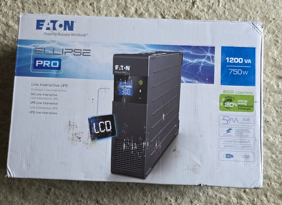 UPS Eaton Ellipse PRO 1200 DIN 1200VA 750W ELP1200DIN | E-Acumulatori