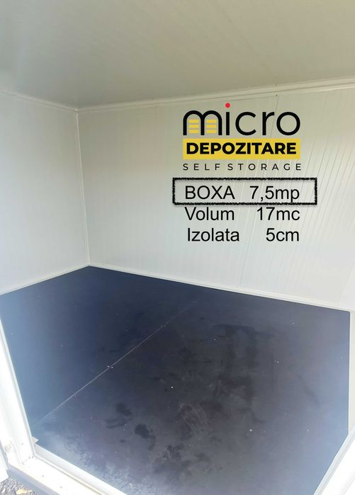 Inchiriere Boxa, spatiu depozit selfstorage 3.5-5-7.5-15mp