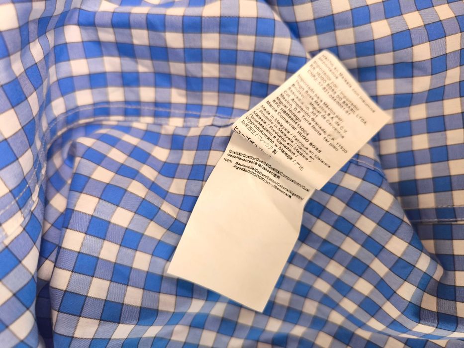 Мъжка карирана риза Hugo Boss