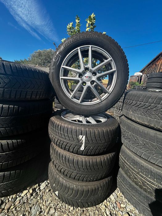 Anvelope iarna Bridgestone 205 60 r16 + Optional Jante 5x112