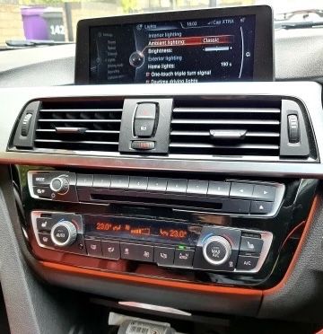 Rama Trim consola centrala radio clima led Bmw Seria 3 4 F30 F31 F32