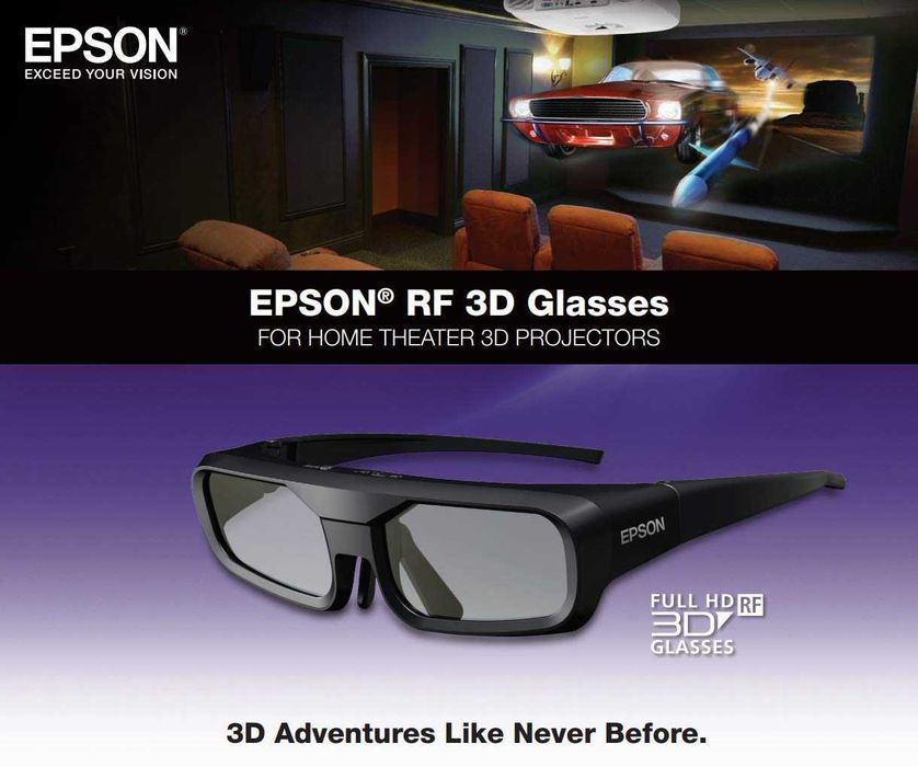 Оригинални, чисто нови 3D очила Epson ELPGS03 RF