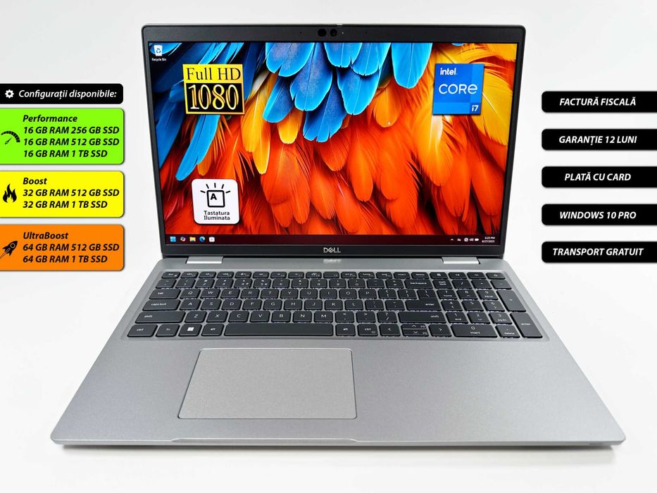 Dell Latitude i7 gen 11 16 gb ram 1 tb 15.6 inch Touchscreen Garantie