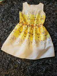 Rochie cu imprimeu galben