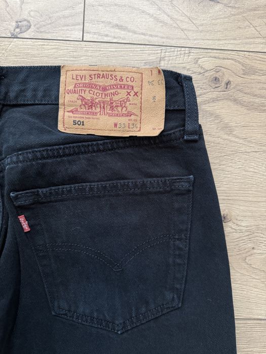 Blugi LEVIS 501 Negru UK Barbati | Marime 33 x 34 (Talie 80 cm)