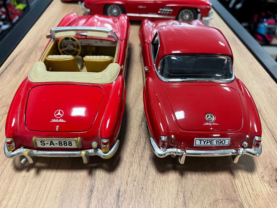 Метална колекционерска количка модел Меrcedes 190SL мащаб 1:18