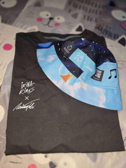 Vand tricou personalizat si palarie  Irina  Rimes