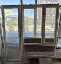 Продам пластиковое окно и дверь балконную