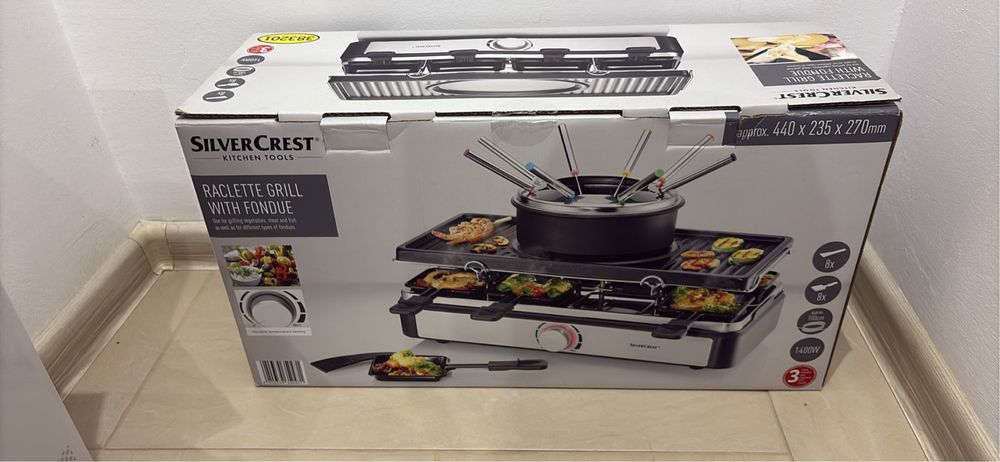 Раклет грил с фондю