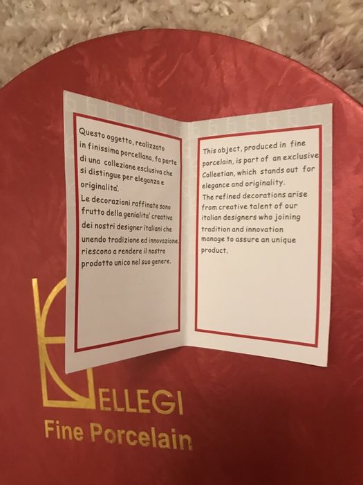 Италиански сервиз за кафе Ellegi - 12 части - 6 чаши + 6 чинийки