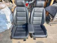 Set interior AUDI A6 C6 4F 2004-2011 piele neagra scaune + banchete