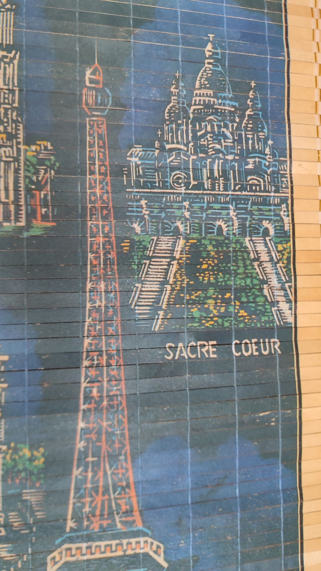 Decorațiune de perete stampă pe lemn