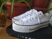 Converse бял на платформа Бели кецове 41