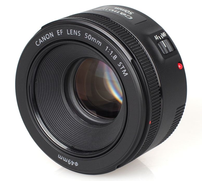 Обектив Canon EF 50 mm f/1.8 STM като нов