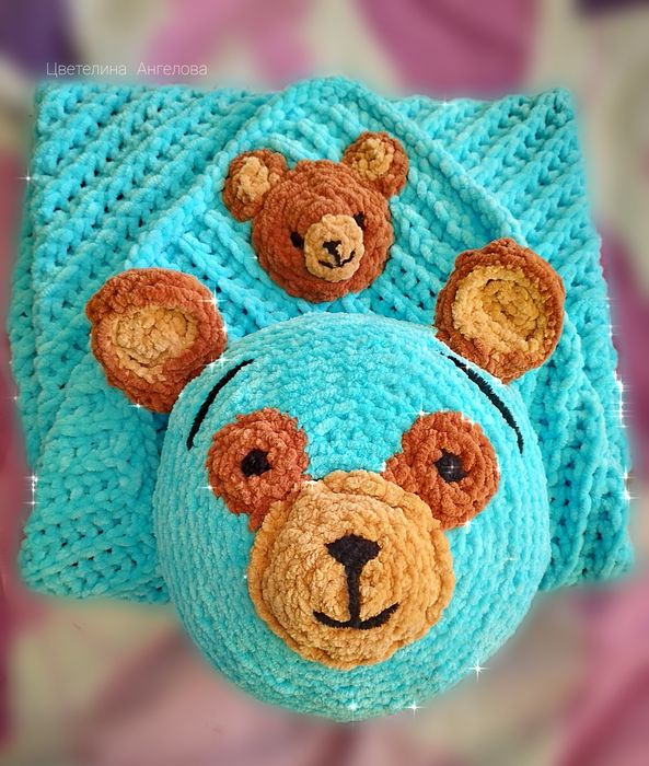 Плюшен бебешки комплект