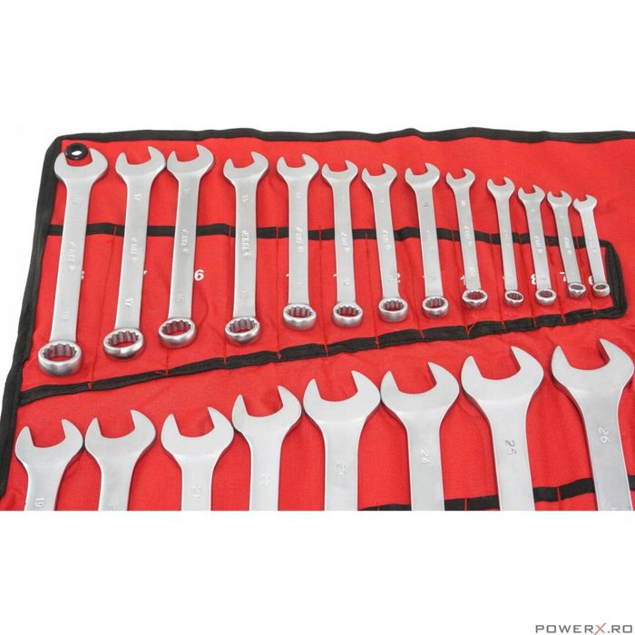 Set chei combinate, 6-32 mm, 25 piese, crom-vanadiu, Verke