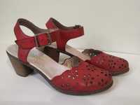 Vand pantofi Rieker piele rosii mar.36