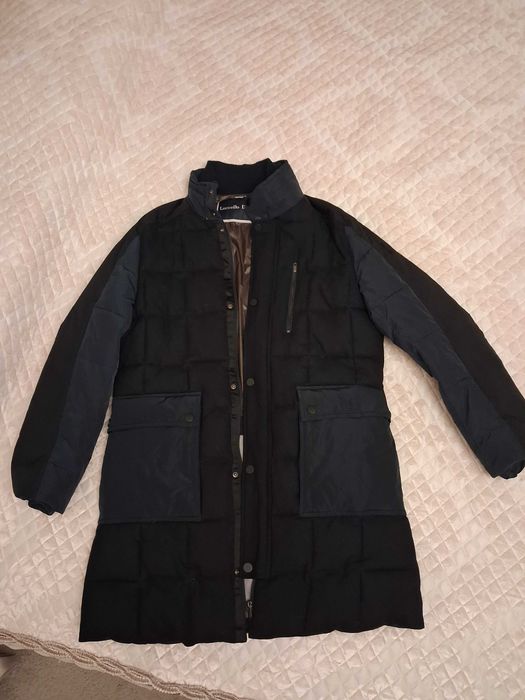 фирменный европейский пальто пуховик легкий