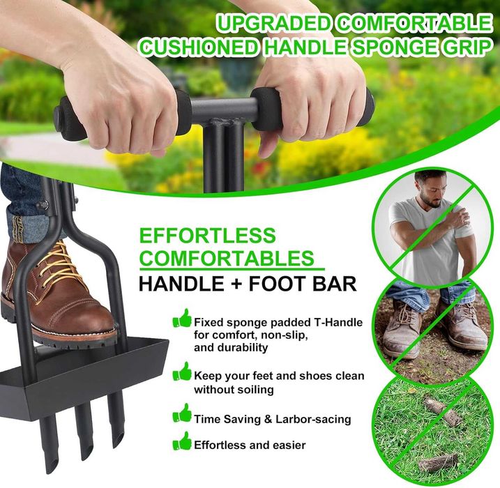 Aerator pamant, Meiiofs, gazon si altele, 95cm