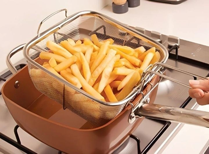 Copper Chef Pan - дълбок тиган с незалепващо покритие