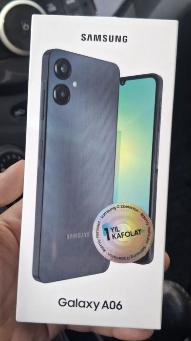 Samsung A 06 sotiladi. Yangi. Karobka dakument.