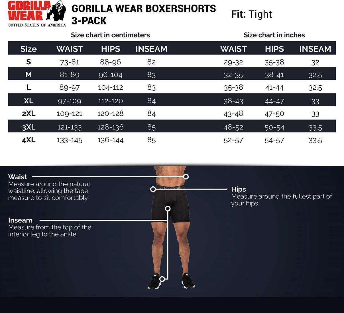 Боксерки 3 чифта Gorilla Wear