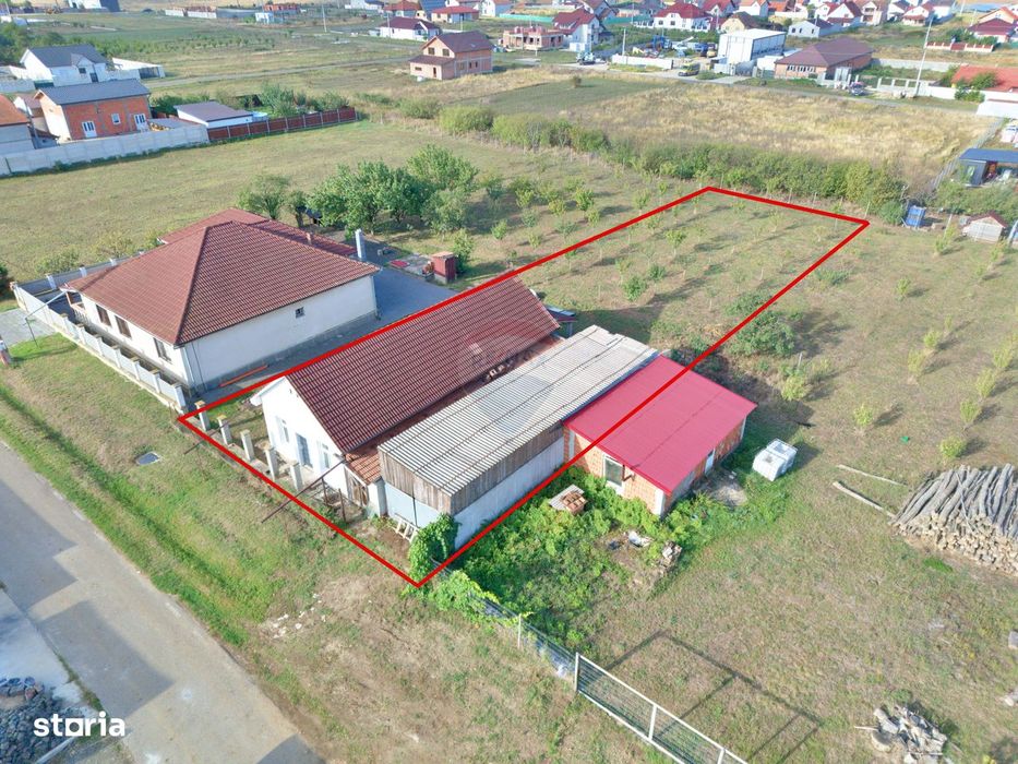 Casă cu 2 camere de vânzare loc. Frumușeni, jud. Arad