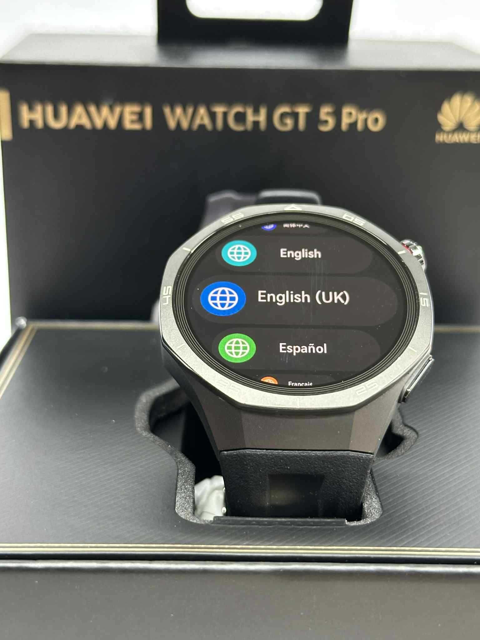 Смарт часовник HUAWEI WATCH GT 5 Pro BLACK / Като нов