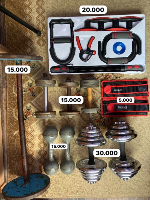 Штанги, гантели, гири для тренировок