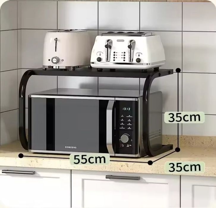 Метална Кухненска етажерка за микровълнова/Размери: 35.5 х 54 х 37 см