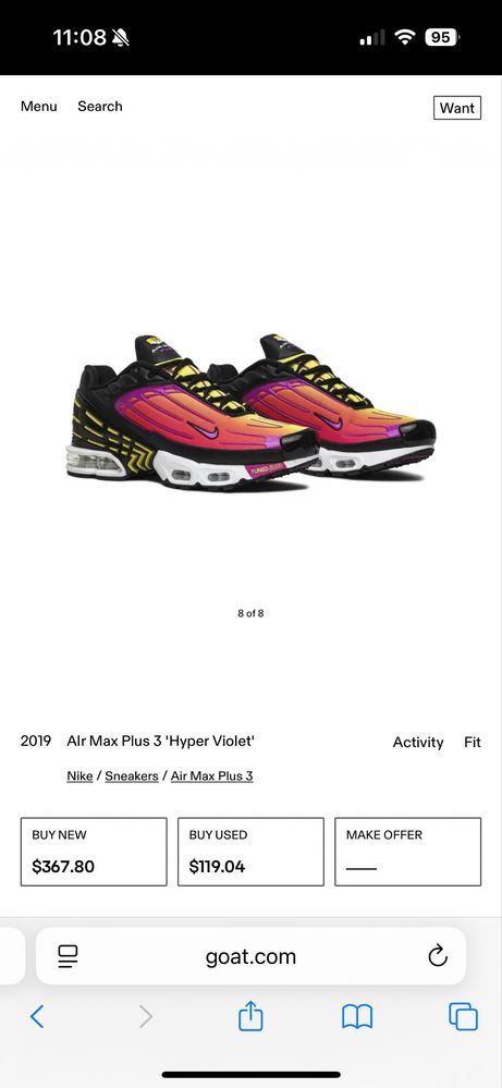 Nike Air Max Plus 3 Hyper Violet