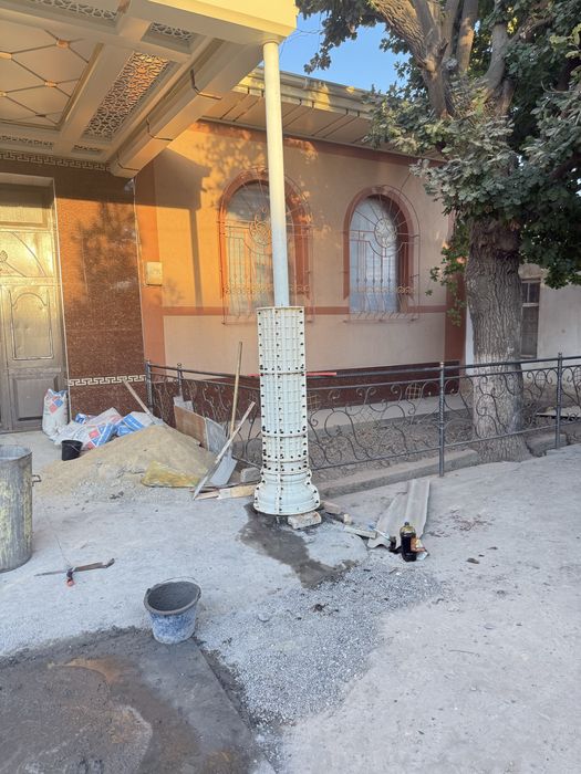 Beton ustunlar quyib beramiz xar xil turdagi razmerla bor