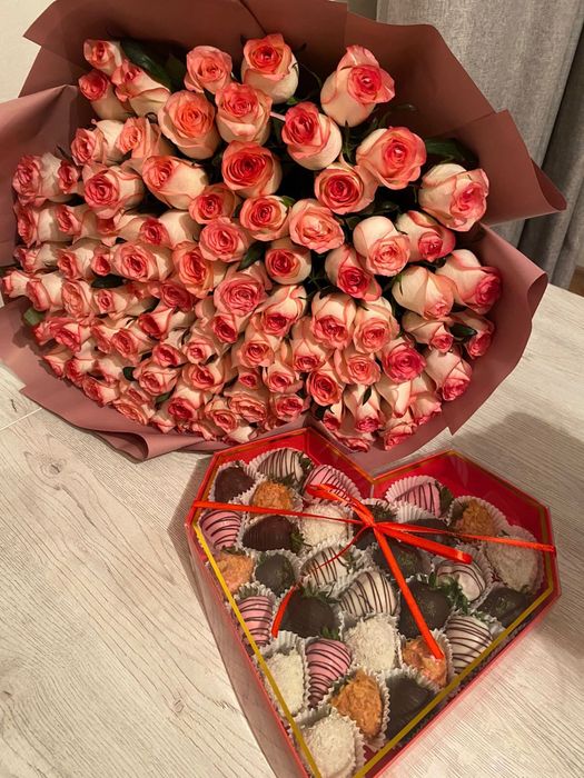 Голландские роза 101шт