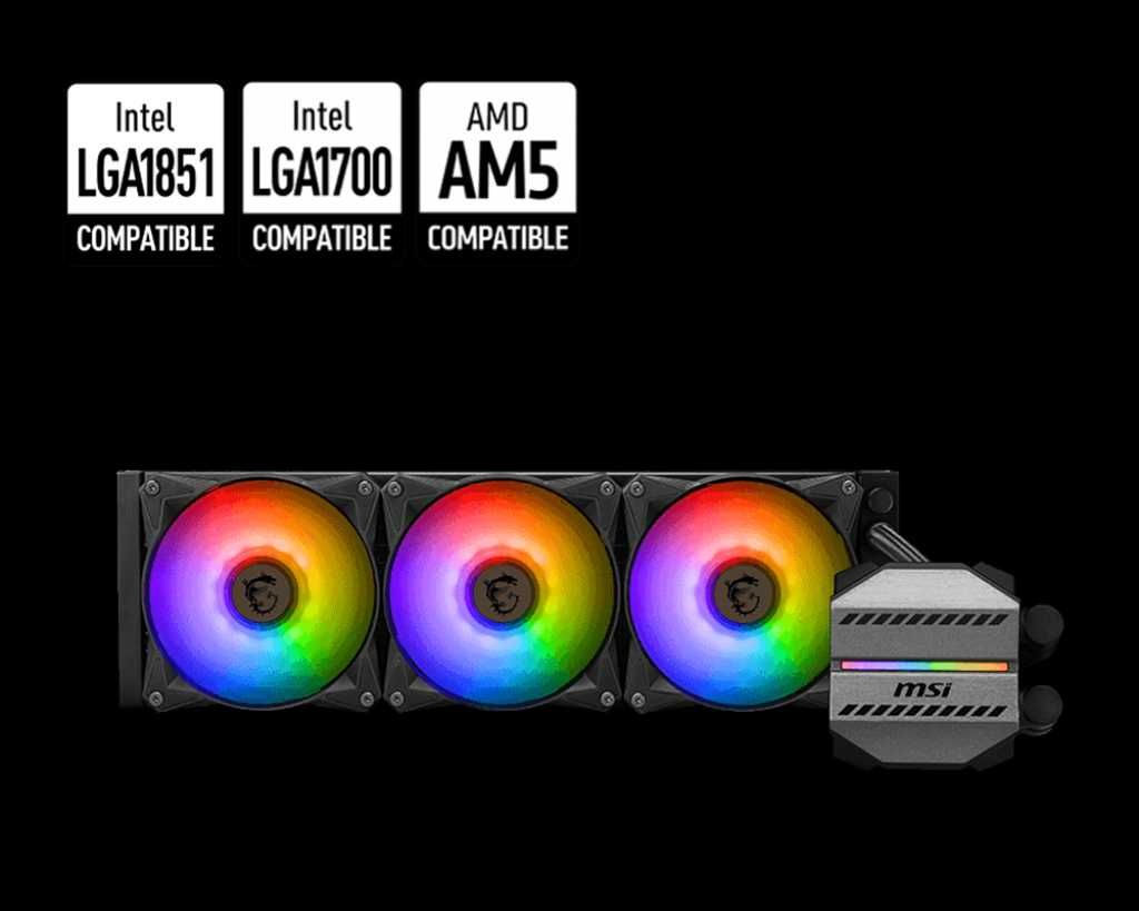 [НОВОЕ] Водяное охлаждение MSI MAG M360 (ARGB, 3x120mm fan, 315W)