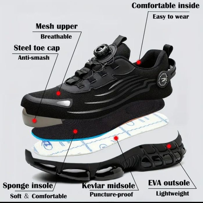 Adidași papuci protecție muncă bombeu metalic