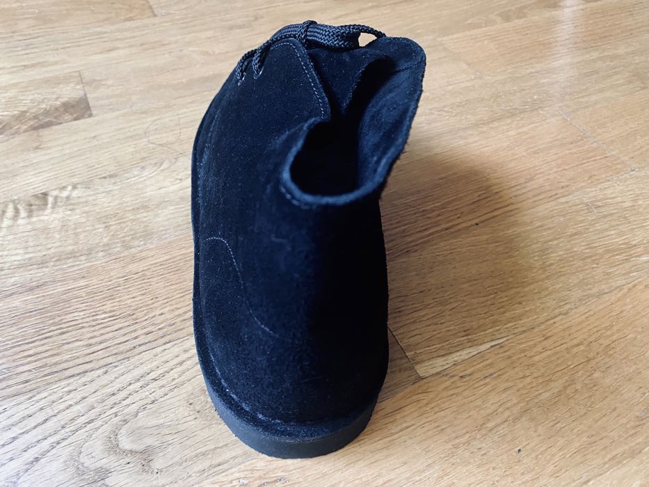 Мъжки обувки Clarks bushacre - Нови, Черен велур, 46 номер