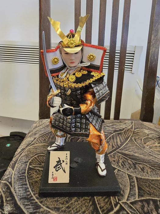 Японска кукла гейша и самурай ръчна изработка/ Japan doll geisha and s