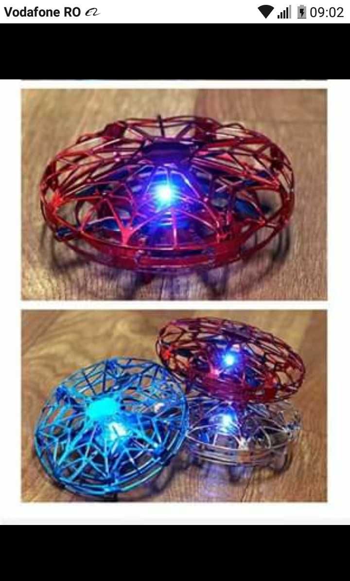 Drona Flynova UFO Spinner Cu Efect De Fidget Spinner