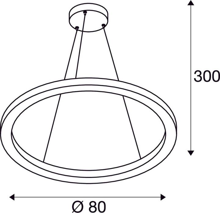 ONE 80 DALI LED лампа за таван 3000/4000 K Нова 80см