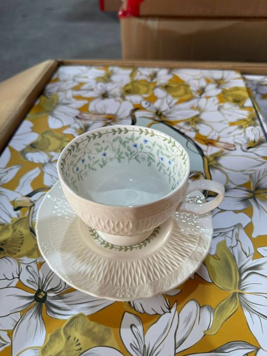 Набор пасуда кружка с тарелочкой