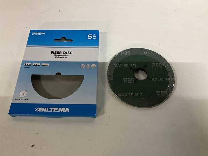 Disc abraziv fibra P80, 115 x 22 mm, 5 Buc